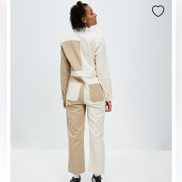 Brixton Mersey Coverall Jumpsuit Corduroy Colorblock NWT Size L - Picture 3 of 16